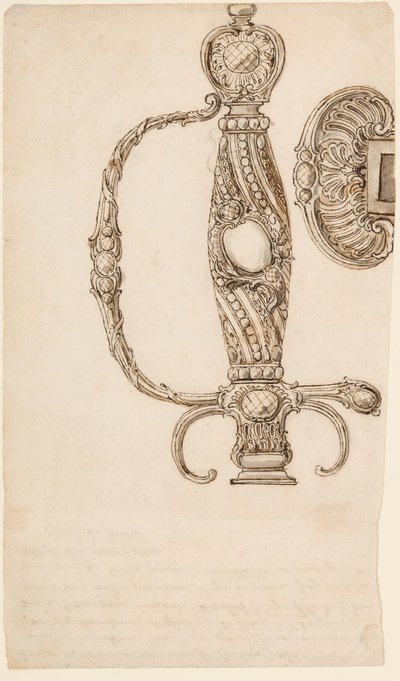Set of Four Designs for Smallswords by Unbekannt
