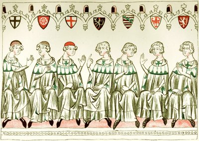 Seven Prince Electors Voting for Henry VII, Holy Roman Emperor by Unbekannt