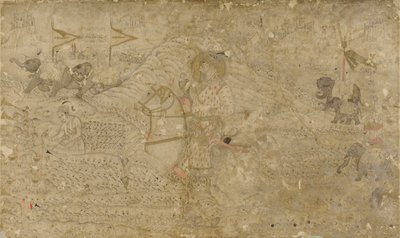 Shah Jahan and His Son Dara Shikoh Hunting by Unbekannt