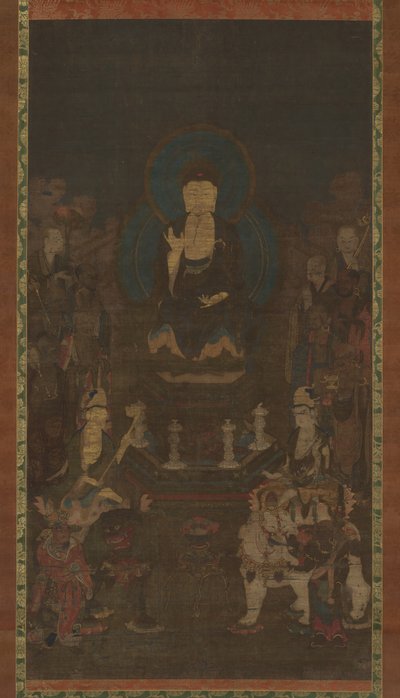 Shaka, Monju, Fugen and the Ten Great Disciples Judai Deshi by Unbekannt