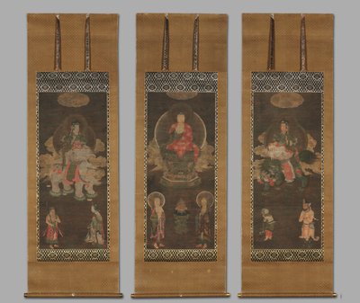 Shakyamuni Triad: Buddha Attended by Manjushri and Samantabhadra by Unbekannt