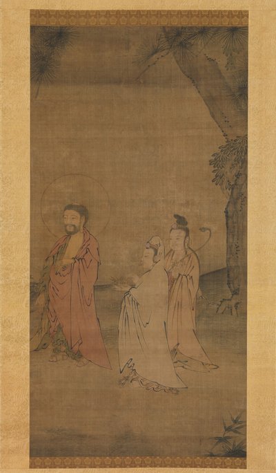 Shakyamuni coming down from the mountains, late 13th-early 14th century by Unbekannt