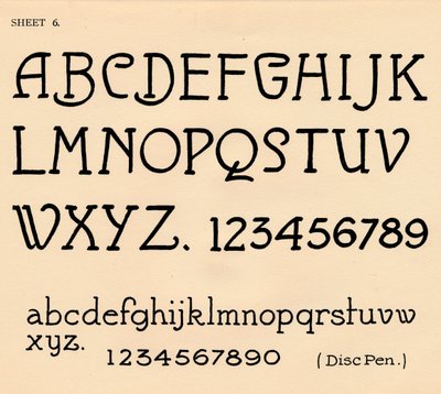 Sheet 6, from a portfolio of alphabets, 1929 by Unbekannt