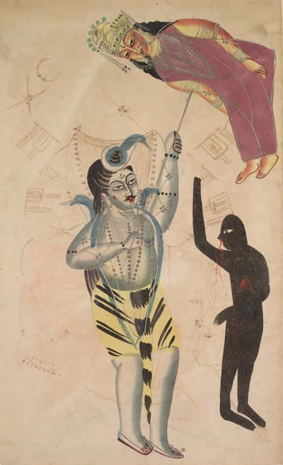 Shiva Bearing Aloft the Body of His Sati by Unbekannt