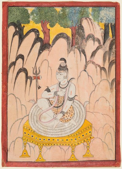 Shiva seated on a Throne in a landscape, c. 1760 by Unbekannt