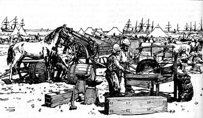 Shoeing Forge of the New South Wales Artillery at Suakim, c1885, 1902 by Unbekannt