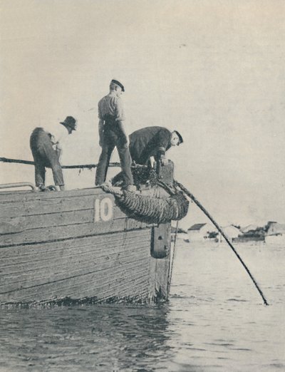 Shore End of a Submarine Cable is Generally Laid from a Lighter by Unbekannt