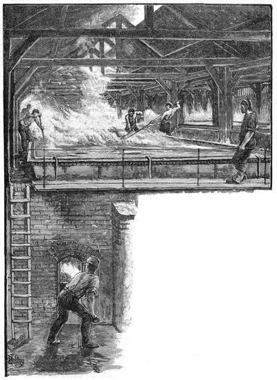 Shovelling Salt at South Durham Salt Works by Unbekannt