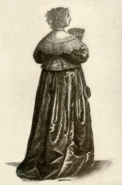 Dress of an English Gentlewoman, 1640 by Unbekannt