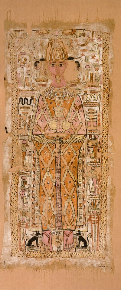 Shroud of Nespawtytawy, inscribed in hieroglyphs by Unbekannt