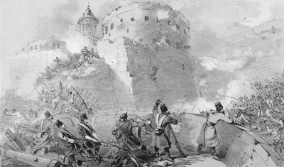 Siege of Sebastopol. Near Entrance of the French into the Town by Unbekannt