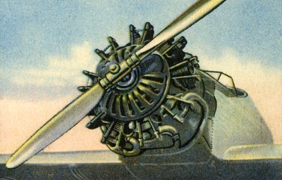 Siemens Sh 20 60 horse power aircraft engine by Unbekannt
