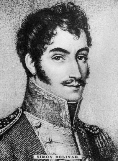 Simon Bolivar 1783-1830, Venezuelan military and political leader by Unbekannt