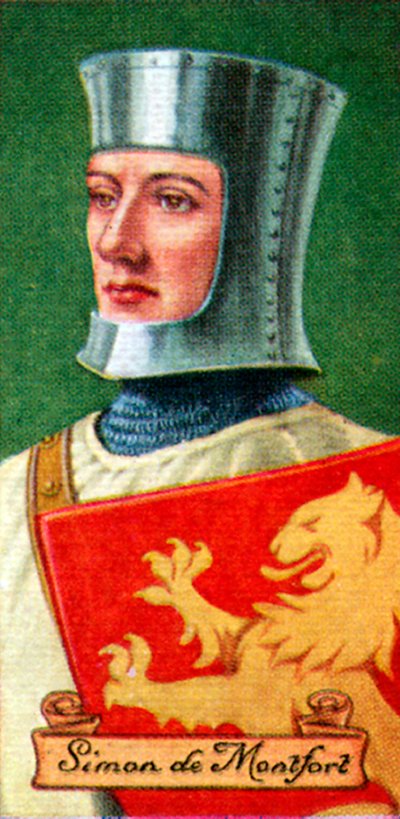 Simon de Montfort, taken from a series of cigarette cards by Unbekannt