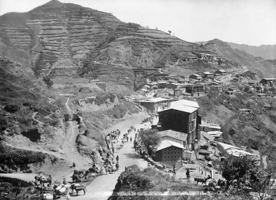 Sinauli Village, with the Hindustan and the Tibet Roads, Simla, India, Early 20th Century by Unbekannt