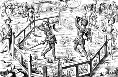 Single combat subjected to the judgement of God, 15th century 1849 by Unbekannt