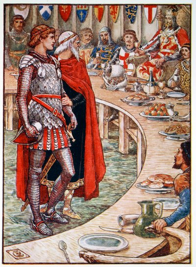 Sir Galahad is Brought to the Court of King Arthur, 1911 by Unbekannt