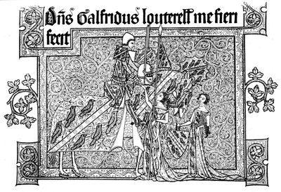 Sir Geoffrey Luttrell, His Wife, and Daughter-in-Law by Unbekannt