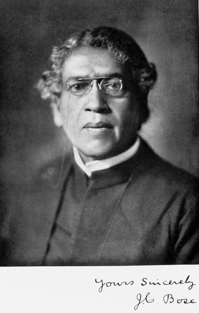 Sir Jagadis C Bose, Indian physicist and botanist by Unbekannt