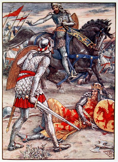 Sir Lancelot forbids Sir Bors to Slay the King by Unbekannt