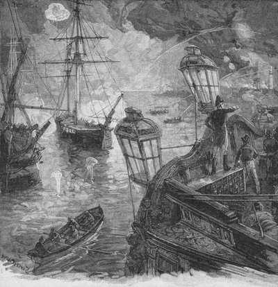 Sir Richard Strachan Kept Up For Several Hours A Tremendous Cannonade by Unbekannt