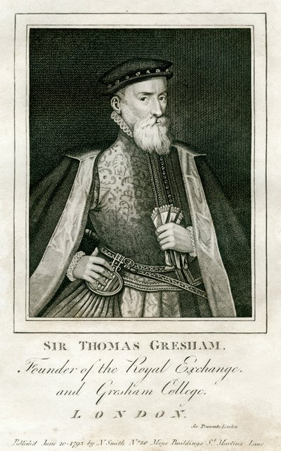 Sir Thomas Gresham, British merchant and financier by Unbekannt