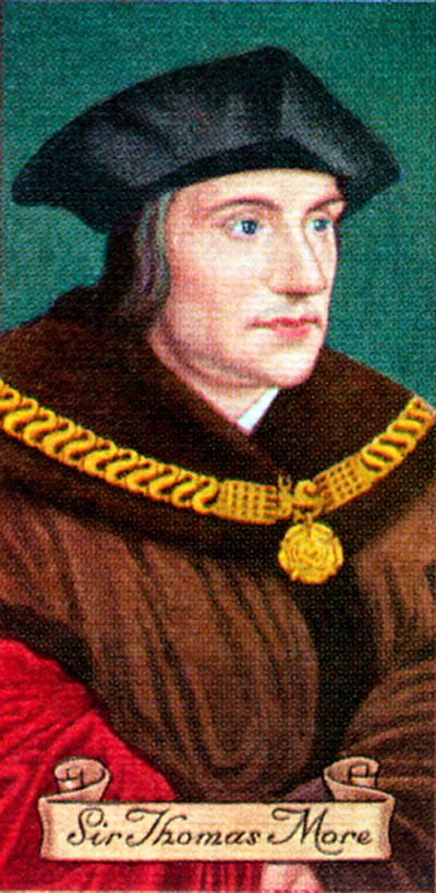Sir Thomas More, from a series of cigarette cards, 1935 by Unbekannt