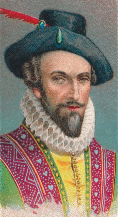 Sir Walter Raleigh, English writer, poet, courtier, adventurer and explorer by Unbekannt