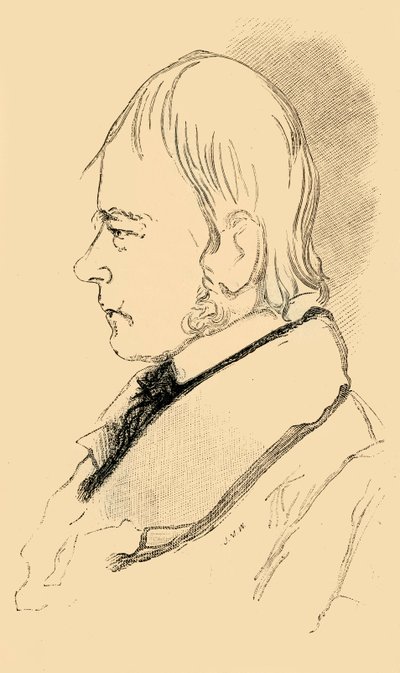 Sir Walter Scott - Copy of a Sketch from Life, 1882 by Unbekannt