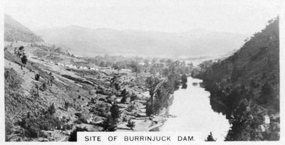 Site of the Burrinjuck Dam, New South Wales, Australia, 1928 by Unbekannt