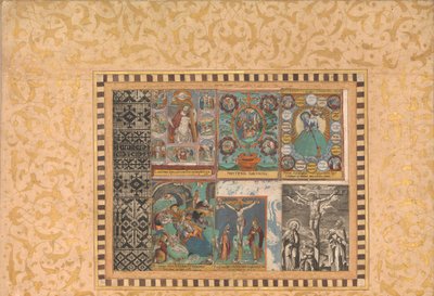 Six Devotional Scenes, Folio from the Bellini Album by Unbekannt