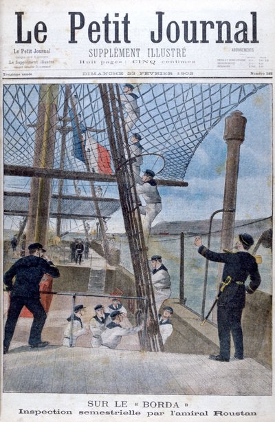 Six Monthly Inspection by Admiral Roustan on Board the Borda by Unbekannt