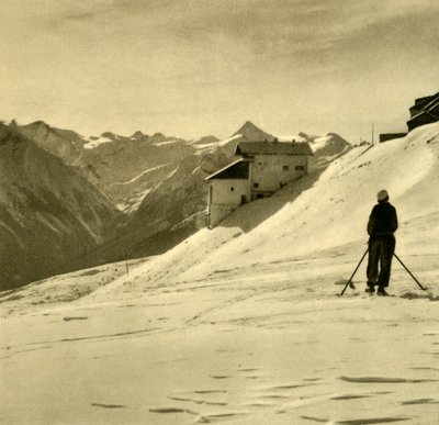 Skiing on the Schmittenhöhe, Austria, c1935 by Unbekannt
