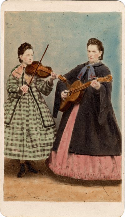 Portrait of Musicians on Guitar and Violin, Venice by Unbekannt
