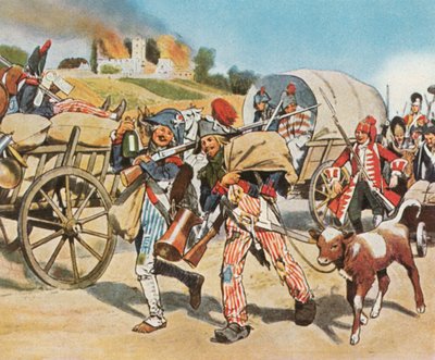 Soldiers of the French Revolution in the Pfalz by Unbekannt