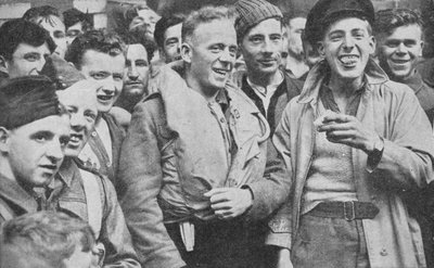 Some of the Survivors of the Arandora Star Landing at a Scottish Port by Unbekannt