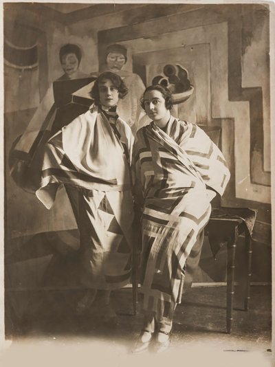 Sonia Delaunay in Her Studio, c. 1924 by Unbekannt