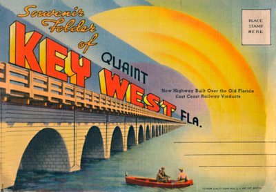 Souvenir Folder of Quaint Key West Fla. - New Highway by Unbekannt