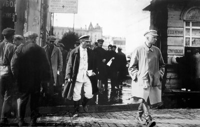 Soviet Leader Joseph Stalin Escorted by GRU Secret Agents, Late 1920s by Unbekannt
