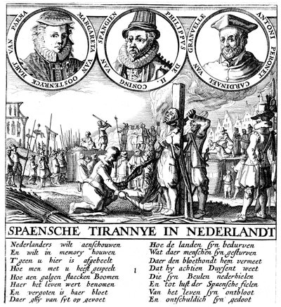 Spanish Execution of Huguenots by Unbekannt