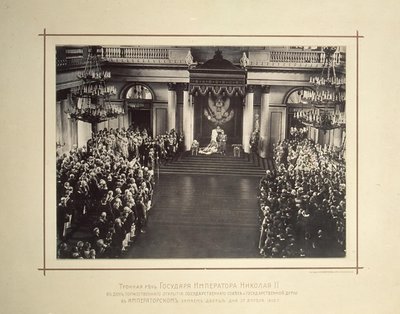 Speech from the Throne of Emperor Nicholas II on April 27, 1906 by Unbekannt