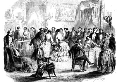 Spiritualist Meeting in a Paris Drawing Room by Unbekannt