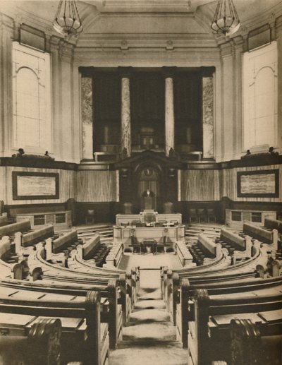 Splendid Hall for the Deliberations of the Members of the London County Council by Unbekannt