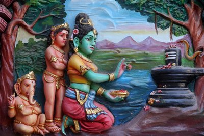Sri Vadapathira Kaliamman Hindu temple, Ganesha also known as Ganapati and Vinayaka, one of the most worshipped deities in the Hindu pantheon, Singapore by Unbekannt