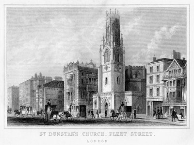 St Dunstans Church, Fleet Street, City of London by Unbekannt