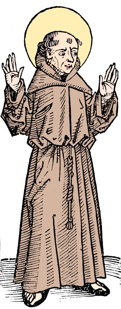 St Francis of Assisi, Italian Priest and Founder of the Franciscan Order by Unbekannt