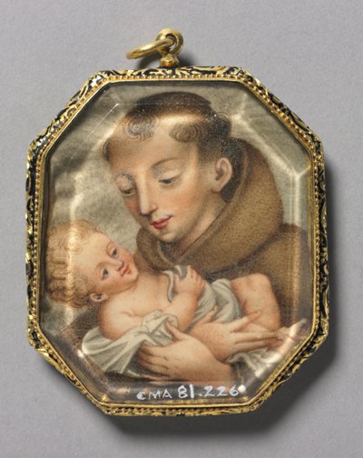 St. Francis with Christ Child (verso) by Unbekannt