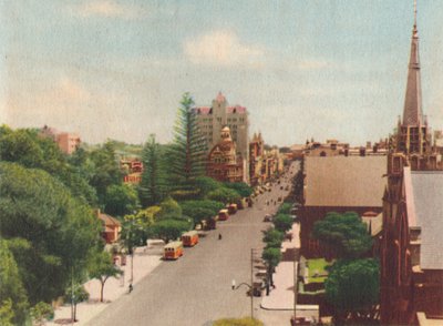 St. Georges Terrace, Looking West by Unbekannt