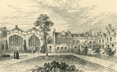 St. Helens Priory, and Leathersellers Hall, c1799 by Unbekannt