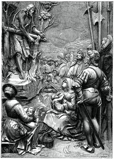 St John the Baptist Preaching in the Desert by Unbekannt